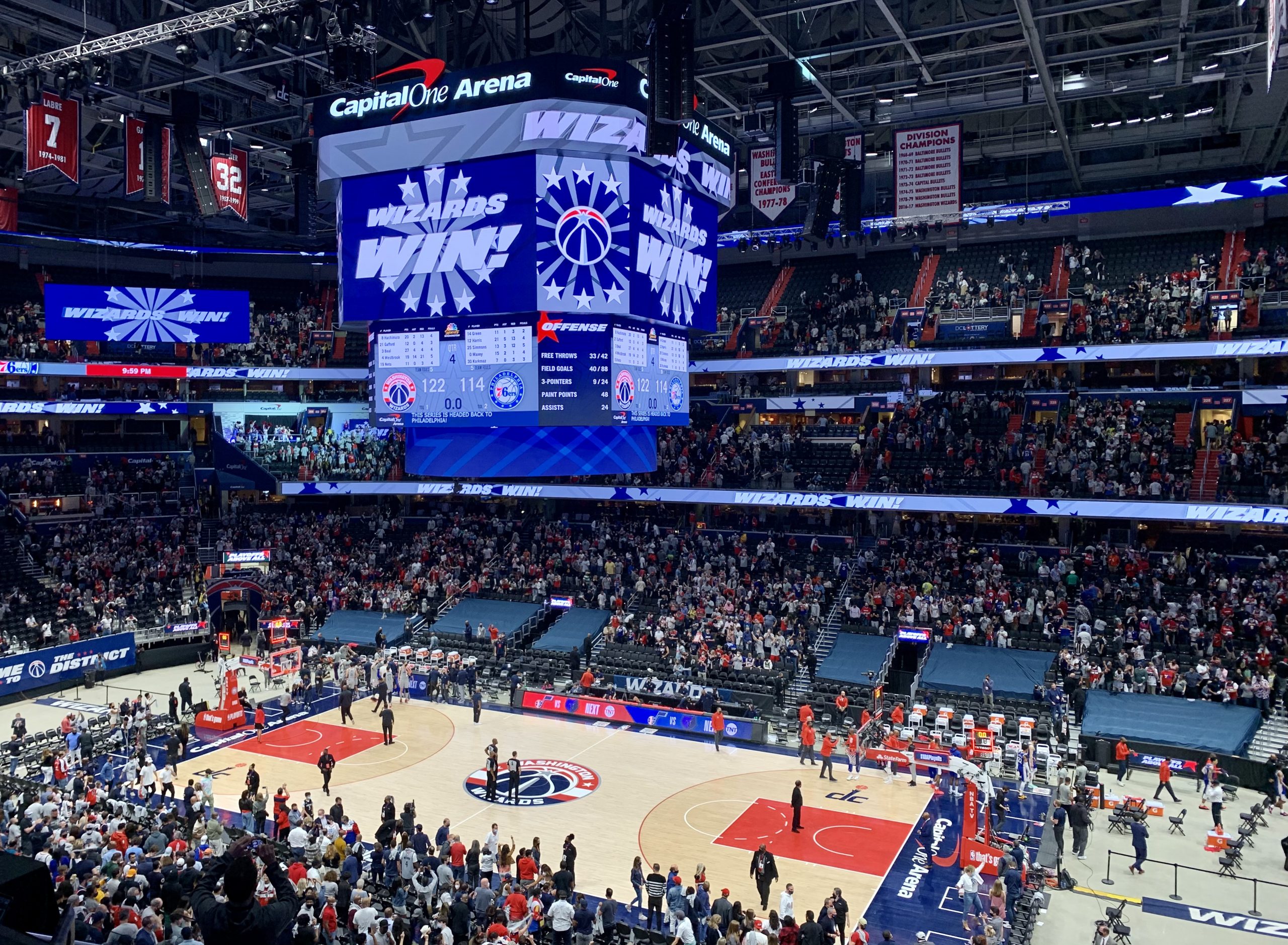 Wizards Stay Alive With Game 4 Win Over the 76ers - WCP